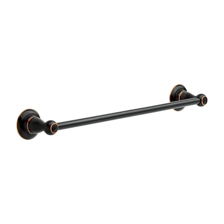 Liberty Hardware Delta Porter Oil Rubbed Bronze Towel Bar 18 in. L Die Cast Zinc 78418-OB1